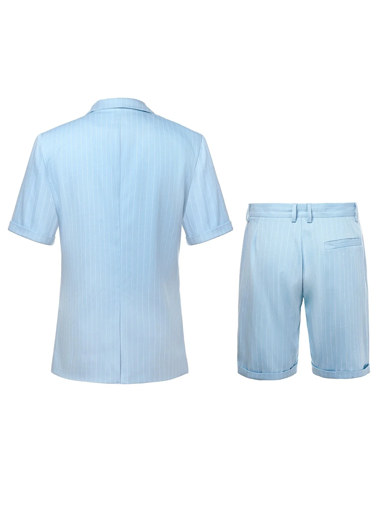 Light Business Stripes Suit Set 2-piece Sets - Image 4