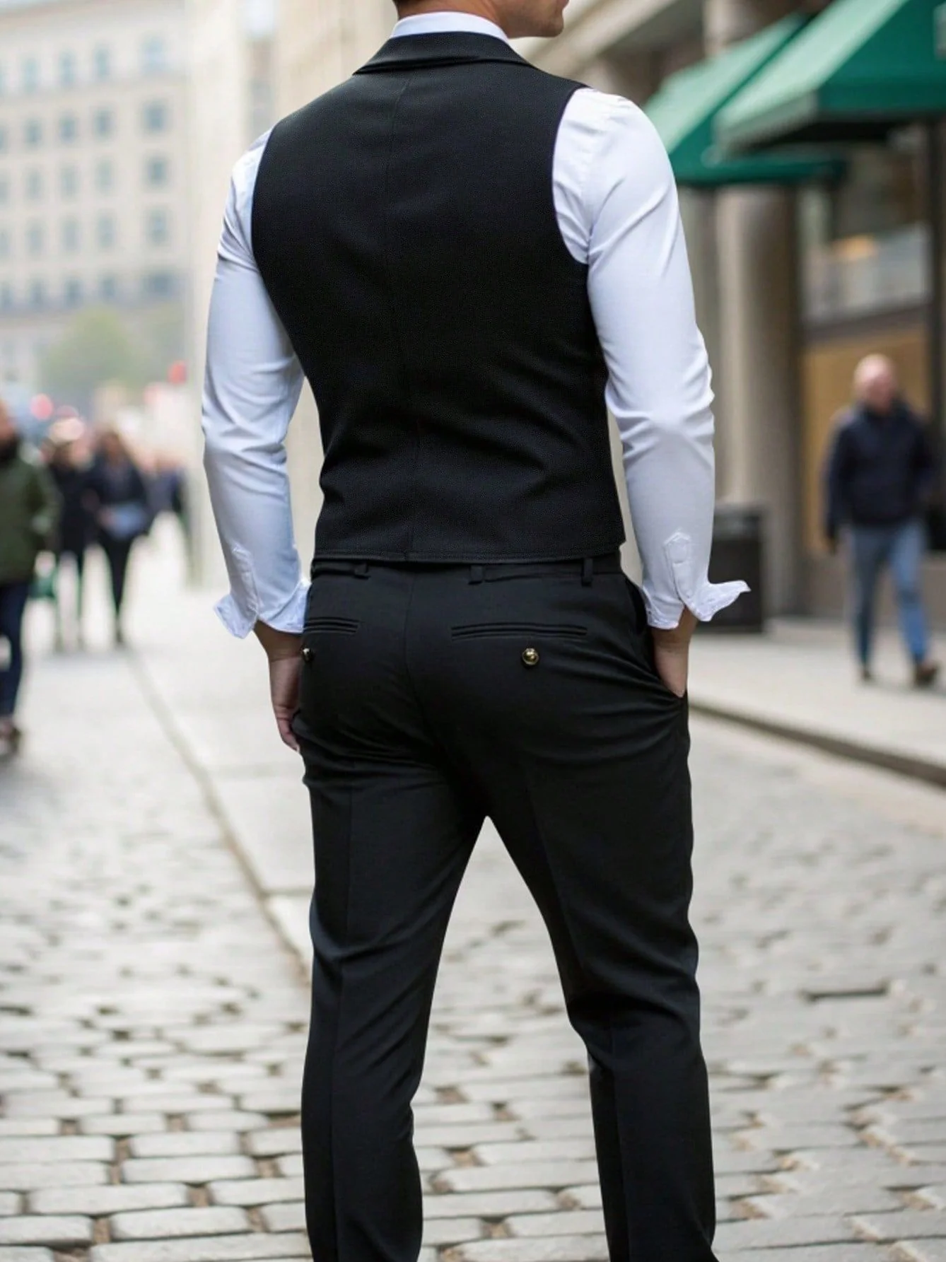 Slim-fit Business Suit Vests - Image 3