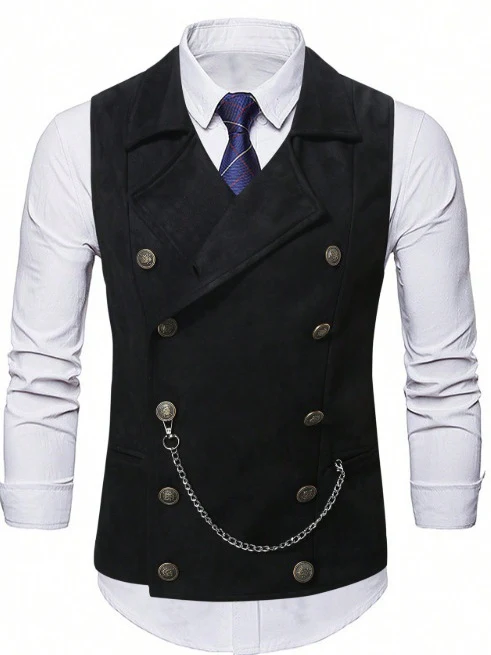 Slim-fit Business Suit Vests - Image 4