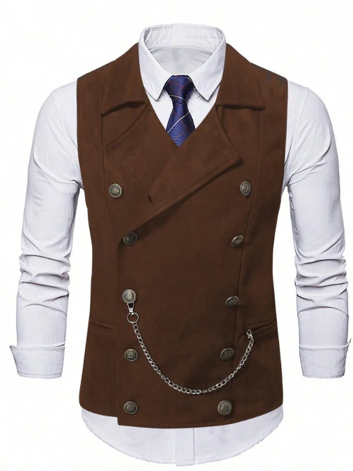 Slim-fit Business Suit Vests - Image 6