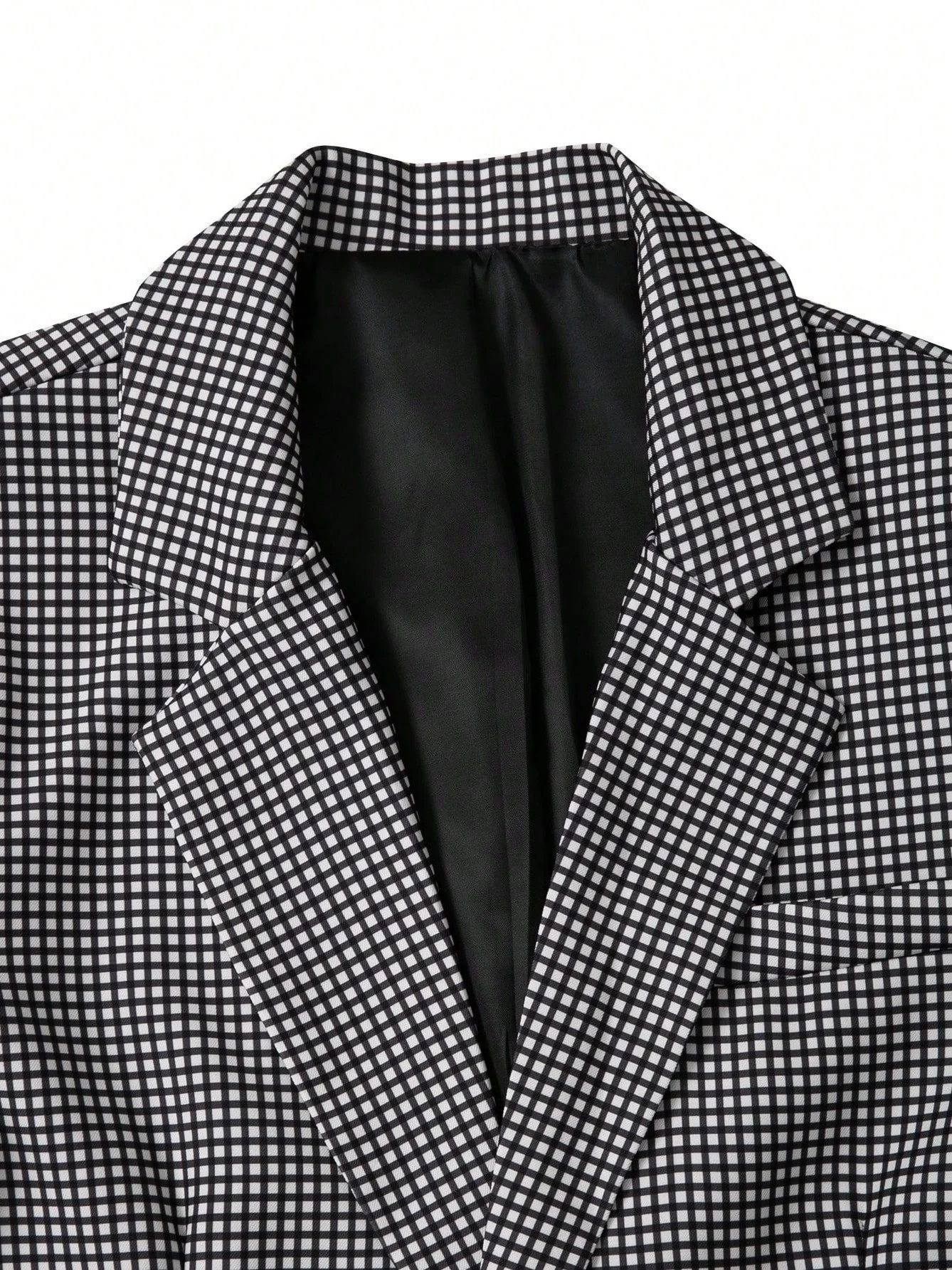 Plaid Slim-fit Business Dinner Leisure 2-piece Sets Set - Image 7