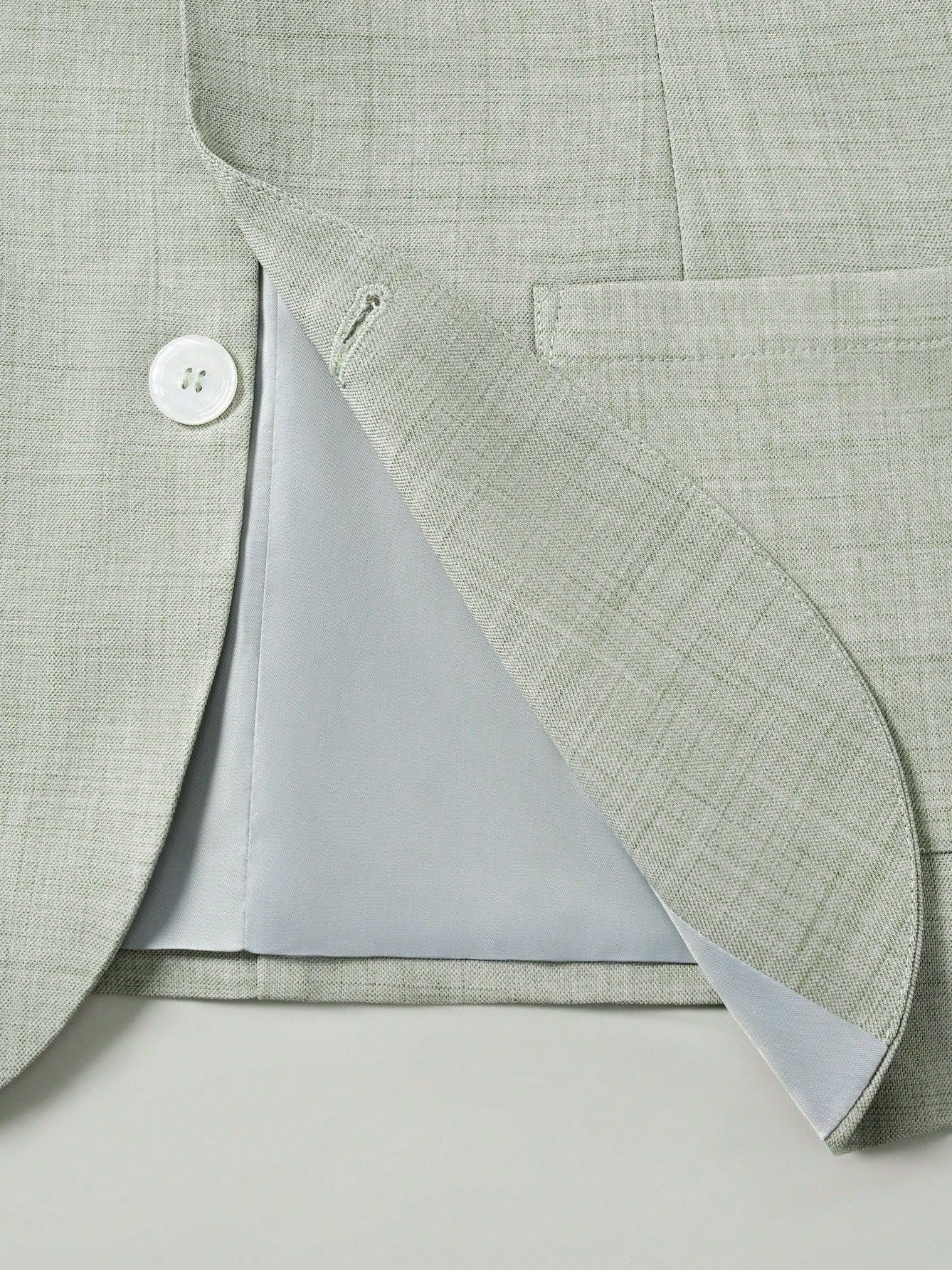 Solid Color Business Dinner Wedding Suit 2-piece Sets Set - Image 5