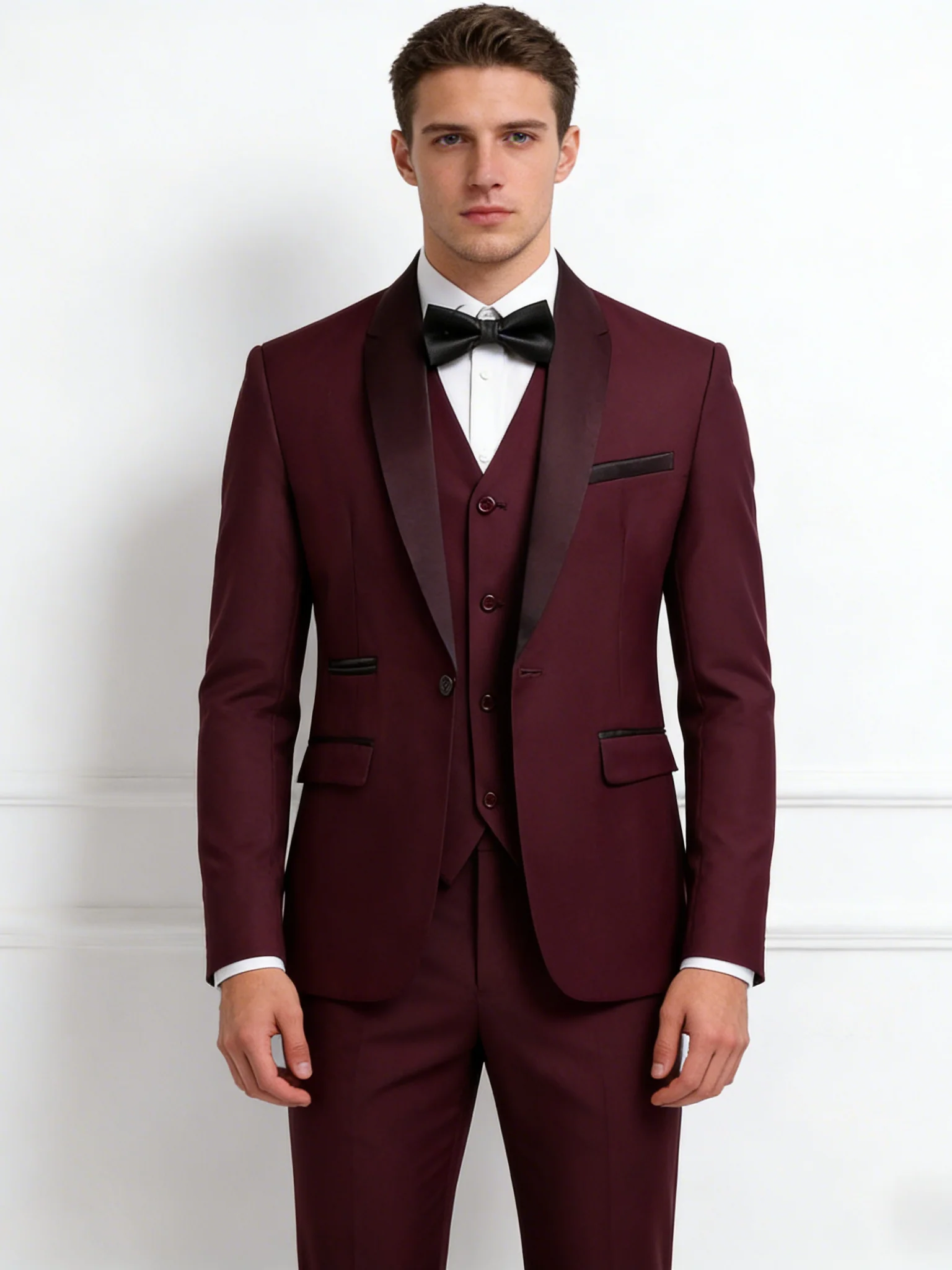 Business Leisure Suit Set 3-piece Sets - Image 12