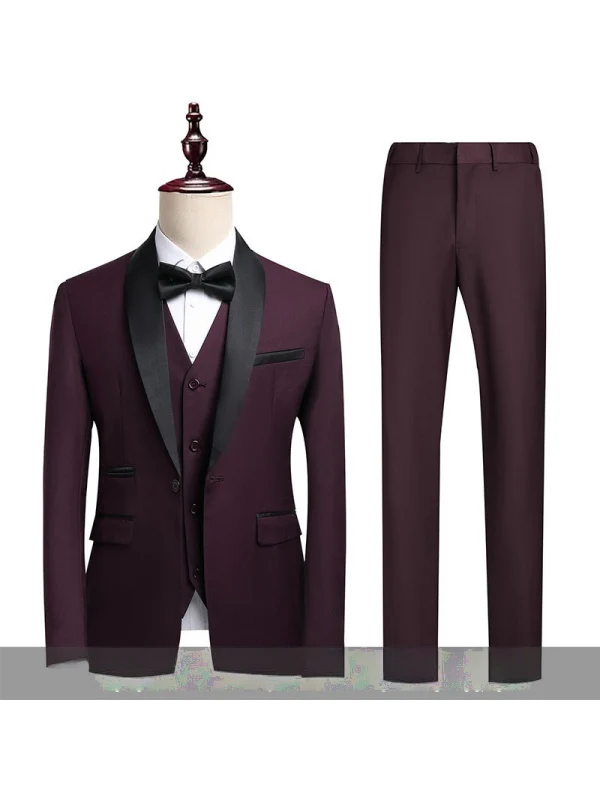 Business Leisure Suit Set 3-piece Sets - Image 13