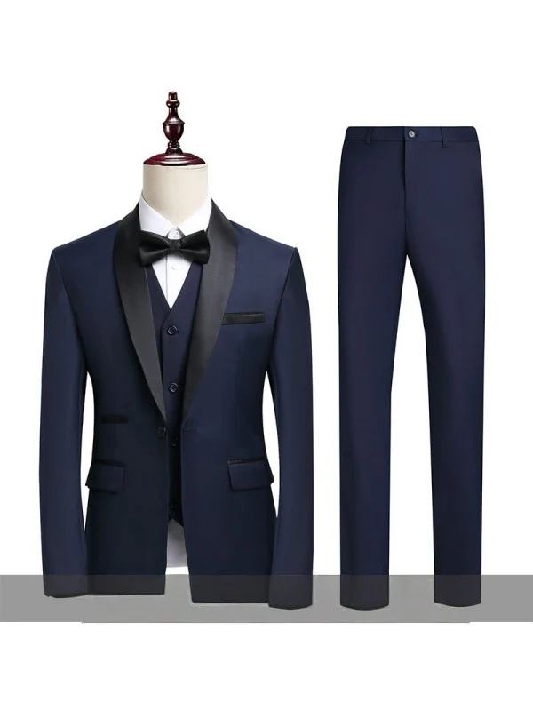 Business Leisure Suit Set 3-piece Sets - Image 2