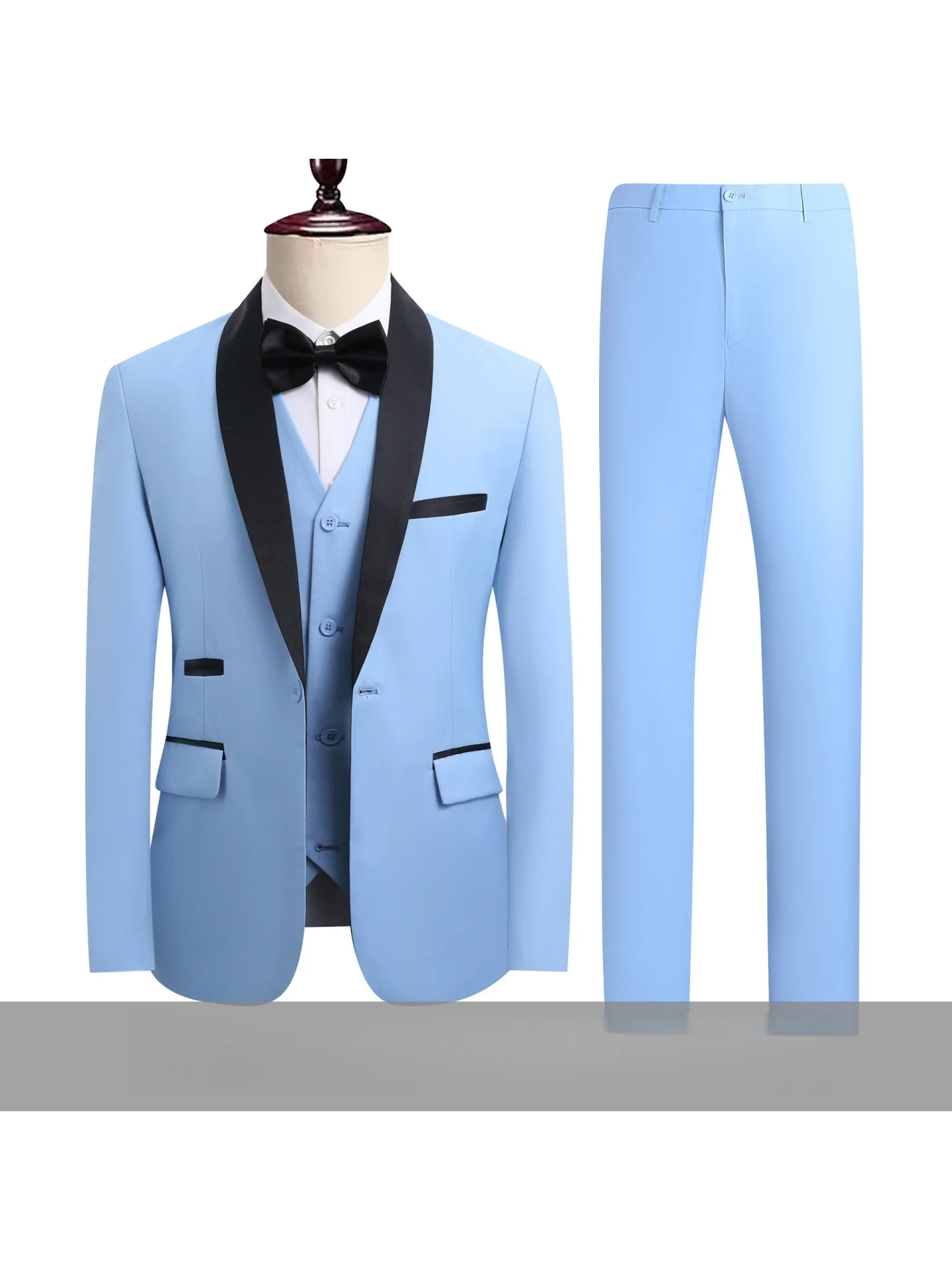Business Leisure Suit Slim-fit Set 3-piece Sets - Image 12