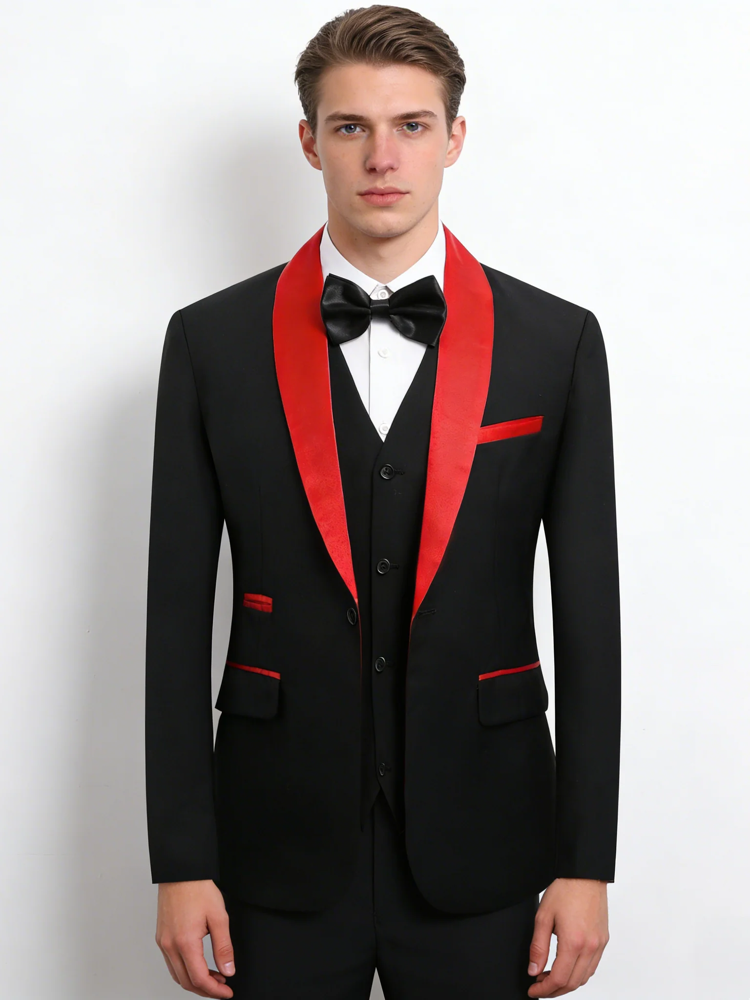 Business Leisure Suit Slim-fit Set 3-piece Sets - Image 13