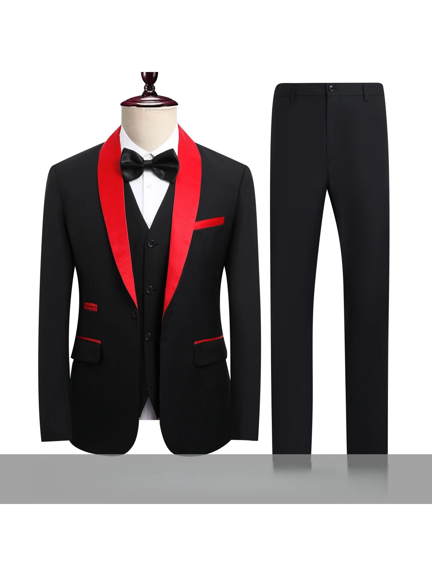 Business Leisure Suit Slim-fit Set 3-piece Sets - Image 14