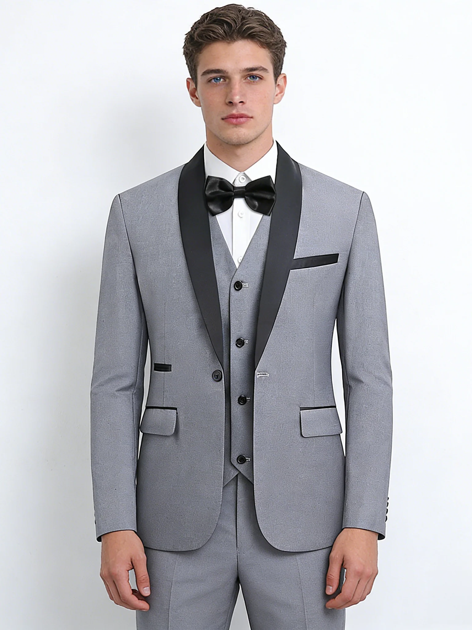 Business Leisure Suit Slim-fit Set 3-piece Sets - Image 15