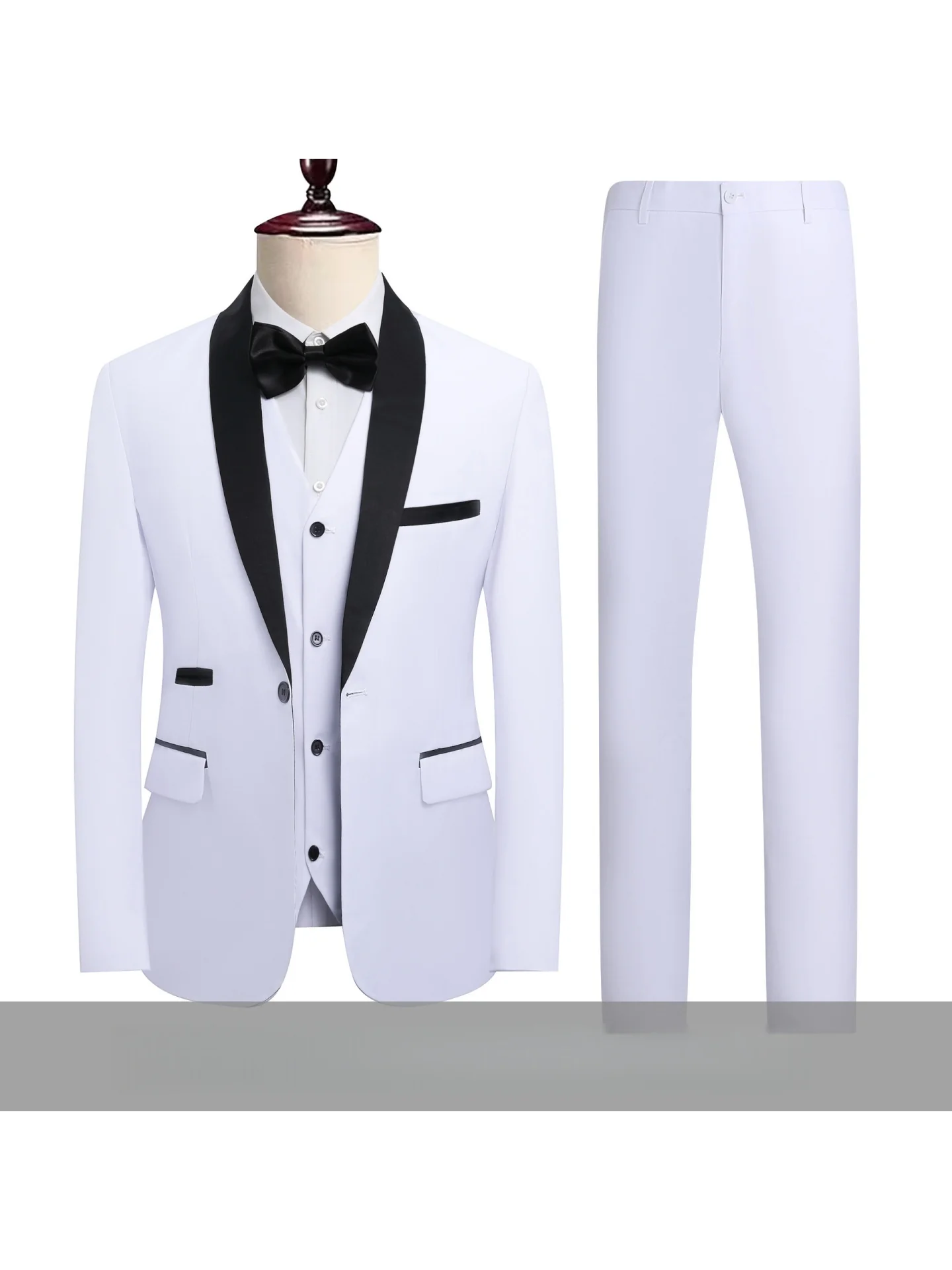 Business Leisure Suit Slim-fit Set 3-piece Sets - Image 2