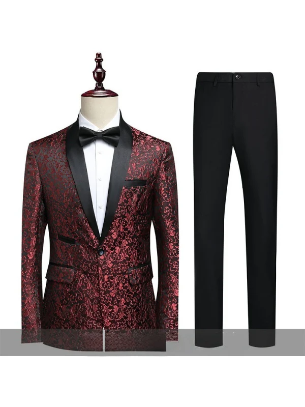Leisure Jacquard Suit Set 2-piece Sets - Image 12