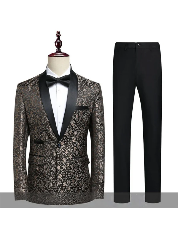 Leisure Jacquard Suit Set 2-piece Sets - Image 4