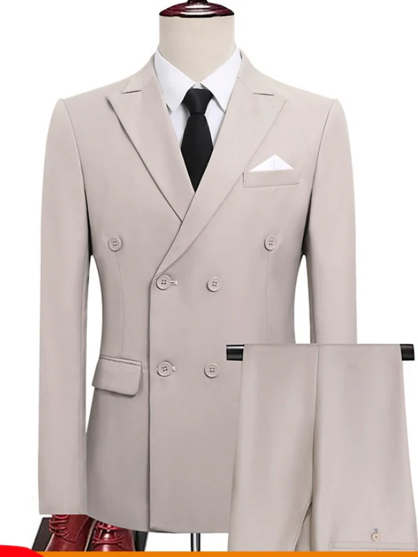 Business Slim-fit Suit Set 2-piece Sets - Image 10