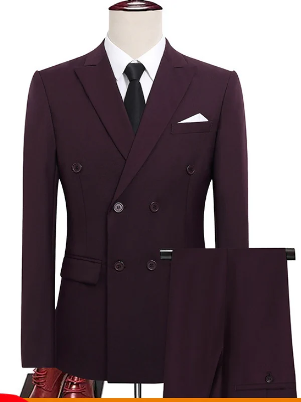 Business Slim-fit Suit Set 2-piece Sets - Image 11