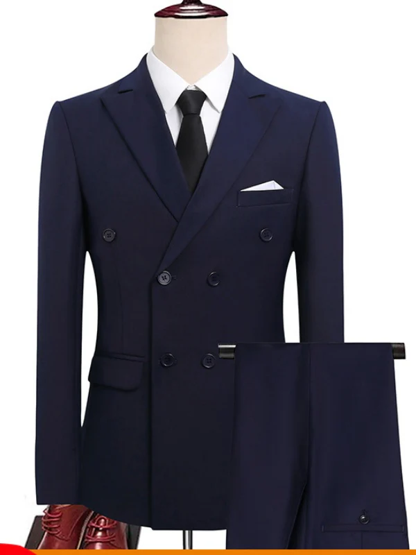 Business Slim-fit Suit Set 2-piece Sets - Image 13