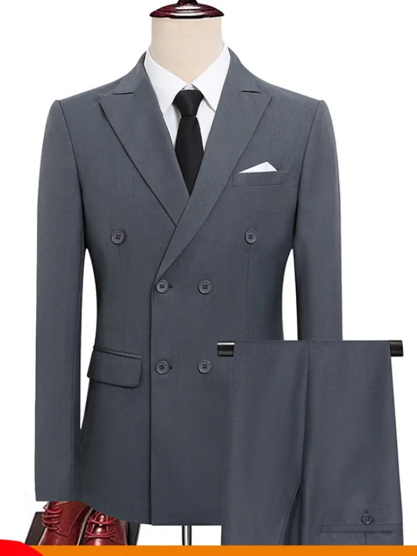 Business Slim-fit Suit Set 2-piece Sets - Image 15