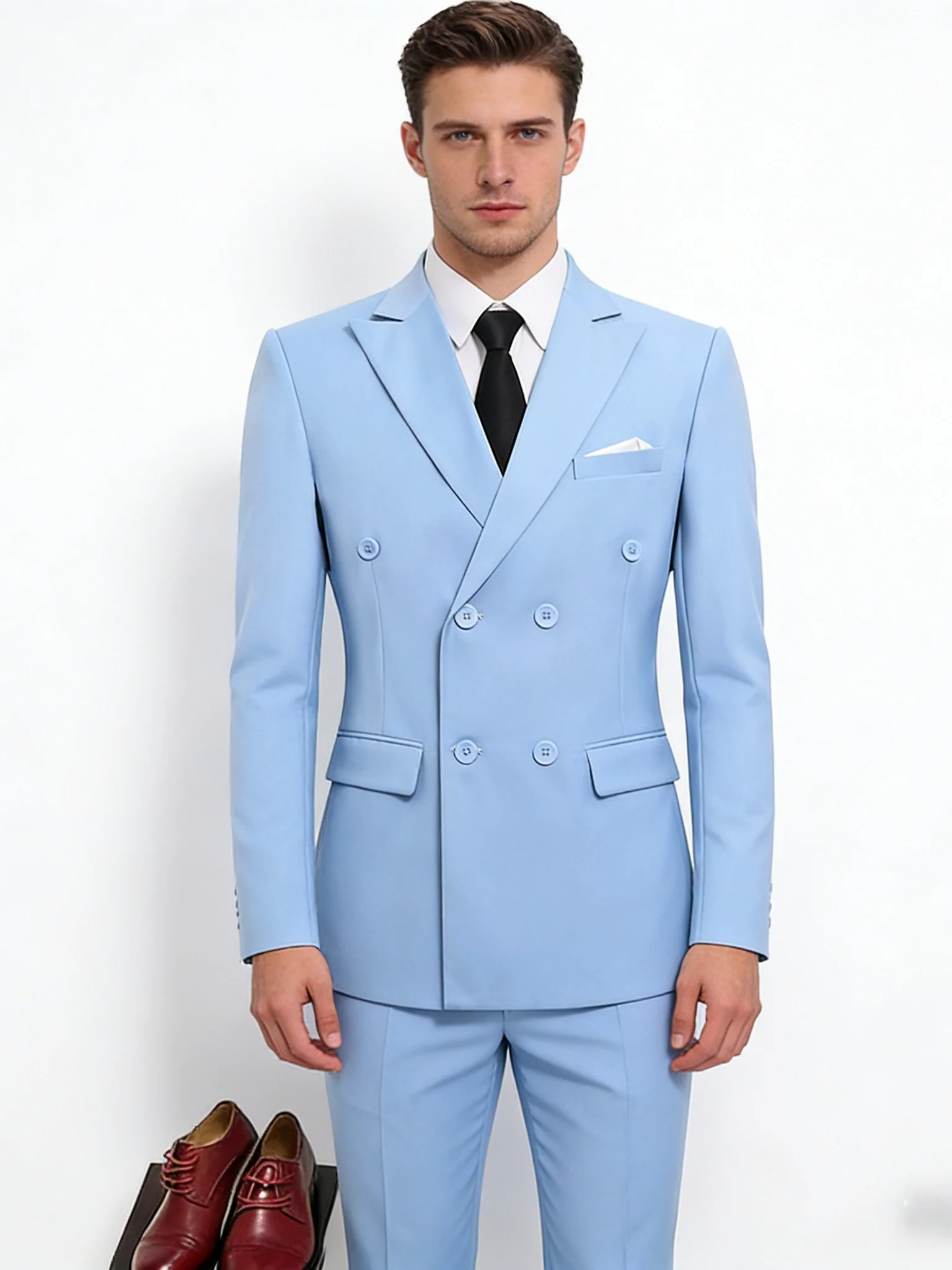 Business Slim-fit Suit Set 2-piece Sets - Image 3