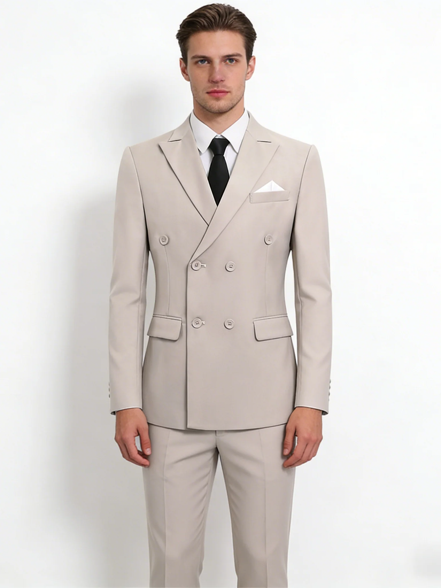 Business Slim-fit Suit Set 2-piece Sets - Image 9