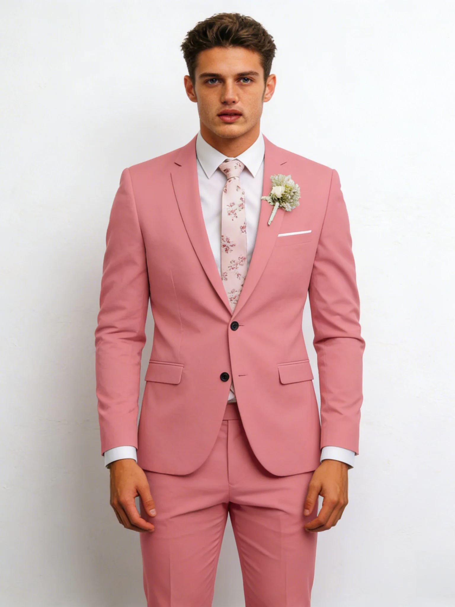 Slim-fit Wedding Suit 3-piece Sets Set - Image 19