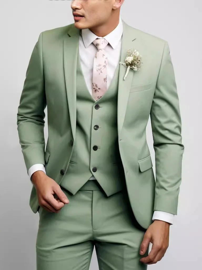 Slim-fit Wedding Suit 3-piece Sets Set - Image 2
