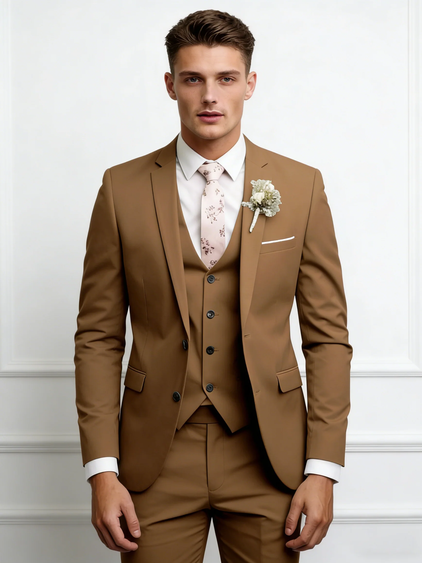 Slim-fit Wedding Suit 3-piece Sets Set - Image 9