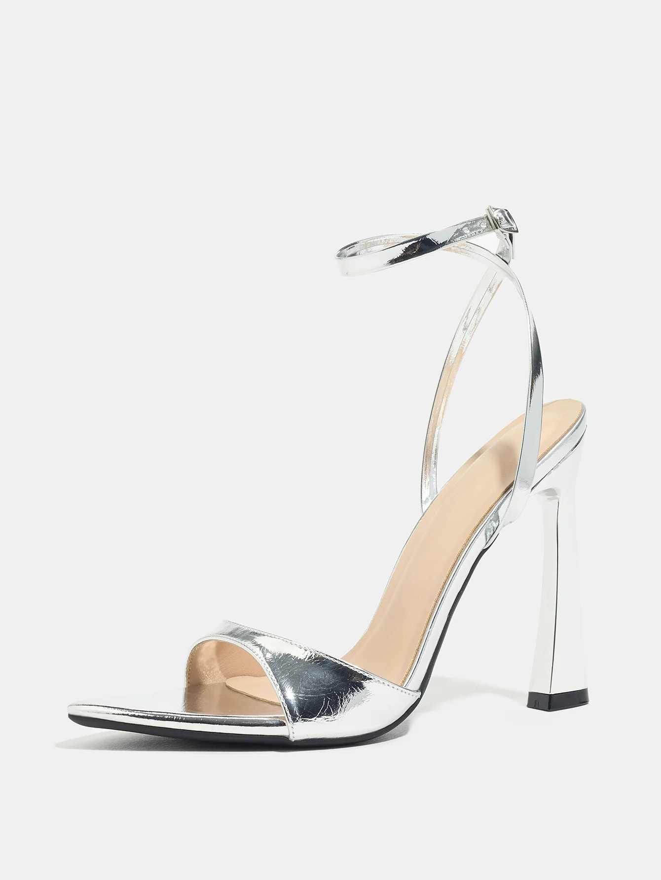 Silver Party High-Heeled Sandals - Image 4