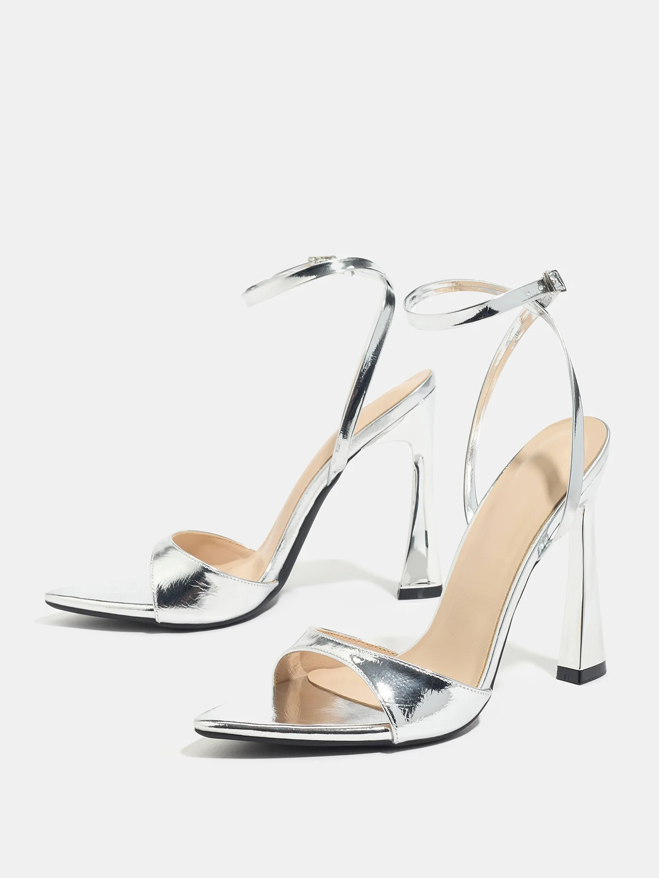 Silver Party High-Heeled Sandals - Image 5