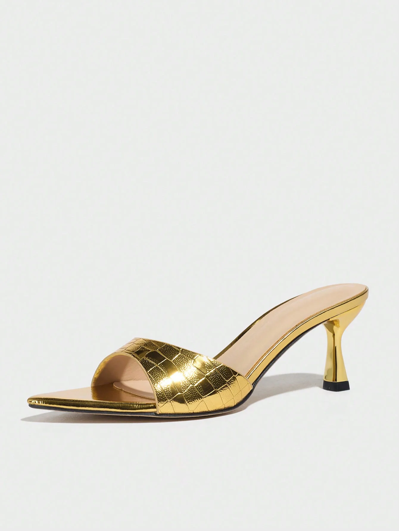 Embossed High-heeled Sandals - Image 20