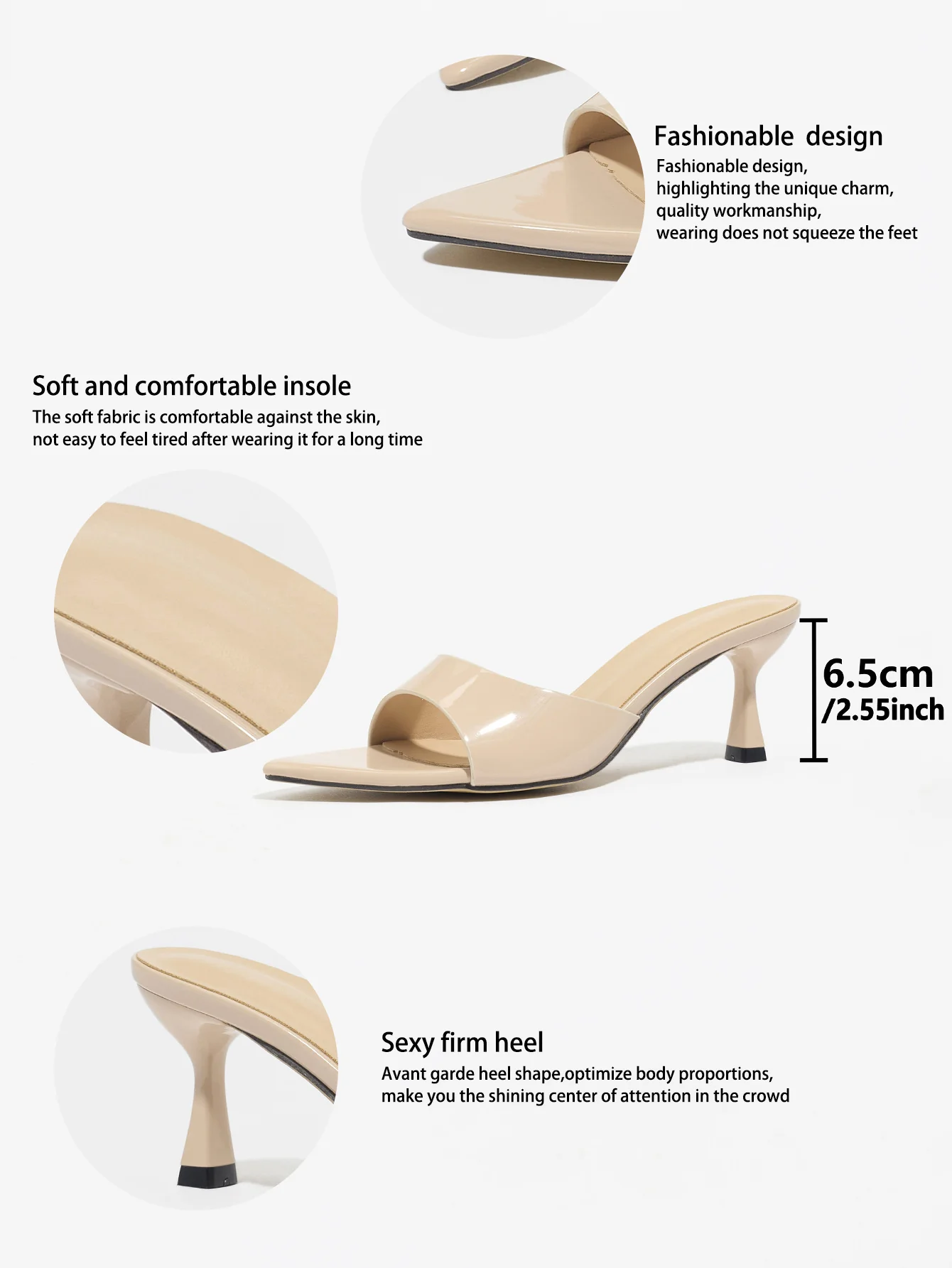 Elegant Pointed-toe High-heeled Sandals - Image 16