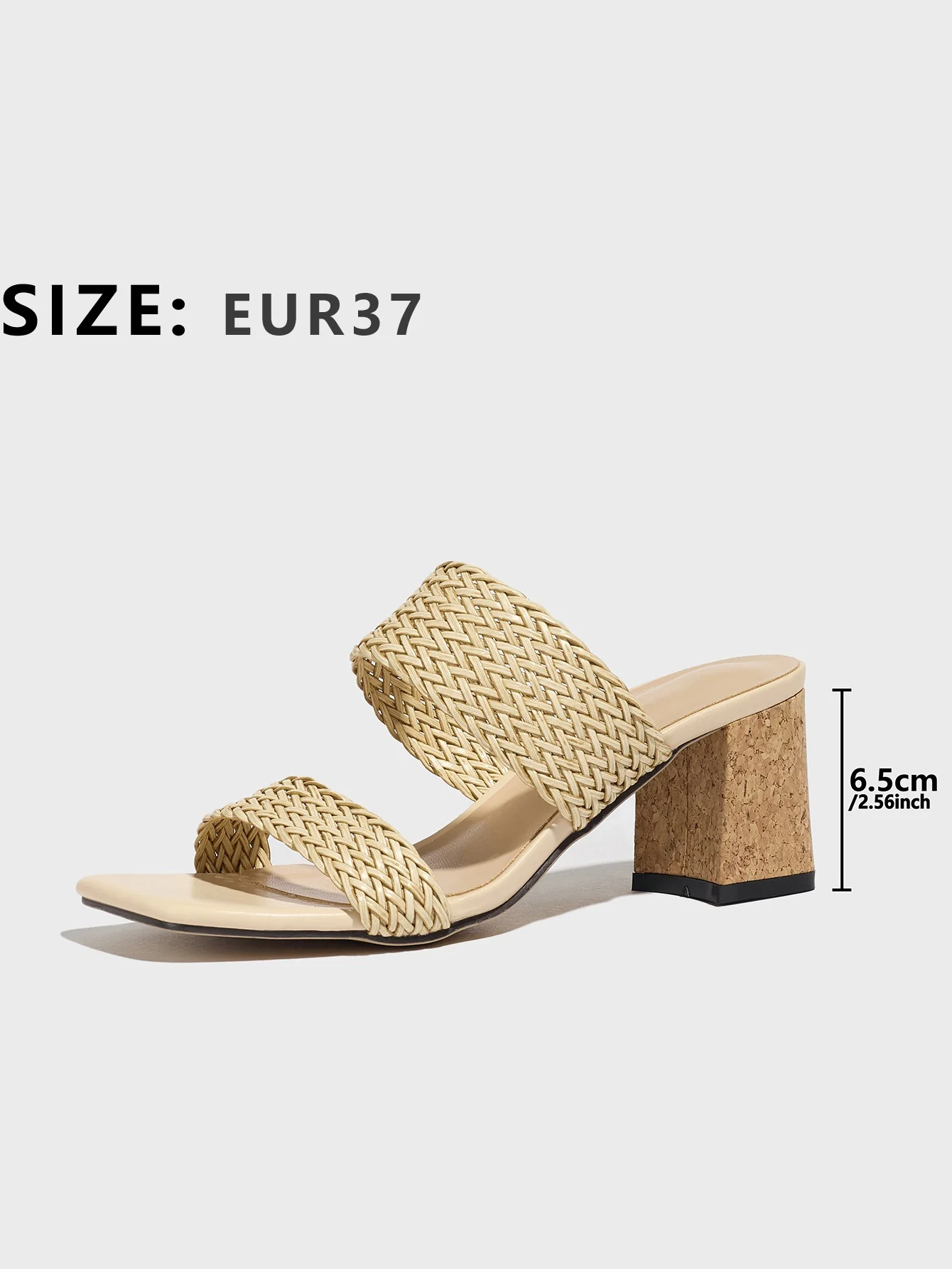 Vacation Woven High-heeled Sandals - Image 7