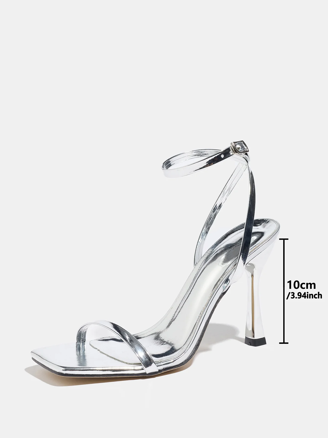 Metallic High-heeled Sandals - Image 16