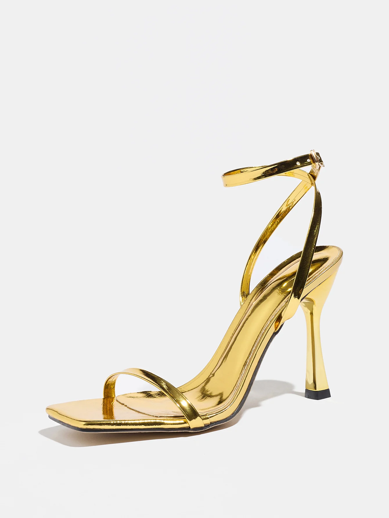 Metallic High-heeled Sandals - Image 4