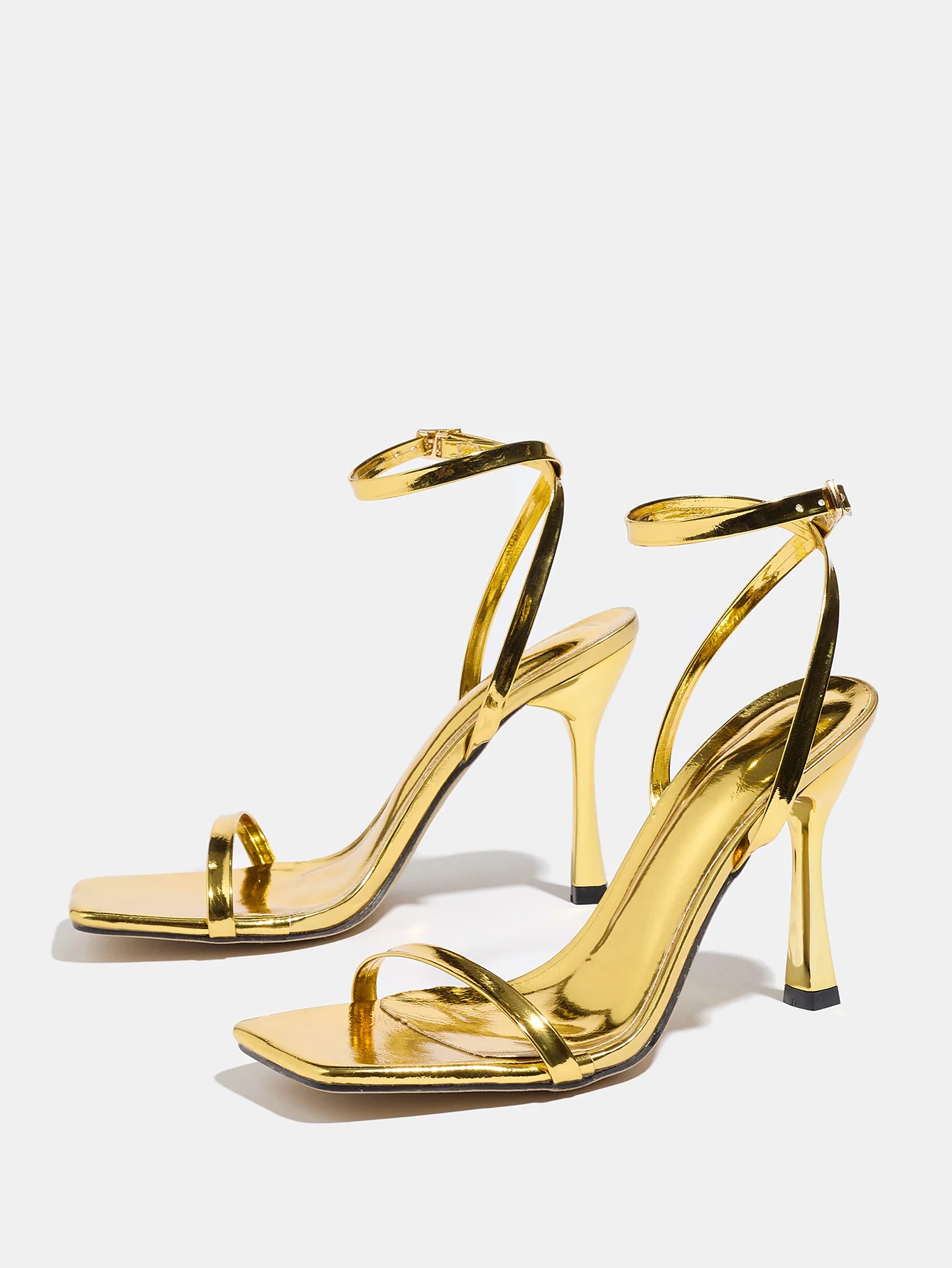 Metallic High-heeled Sandals - Image 5
