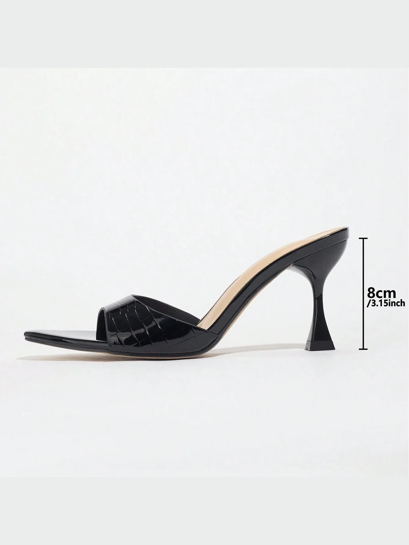 Embossed High-heeled Sandals - Image 10