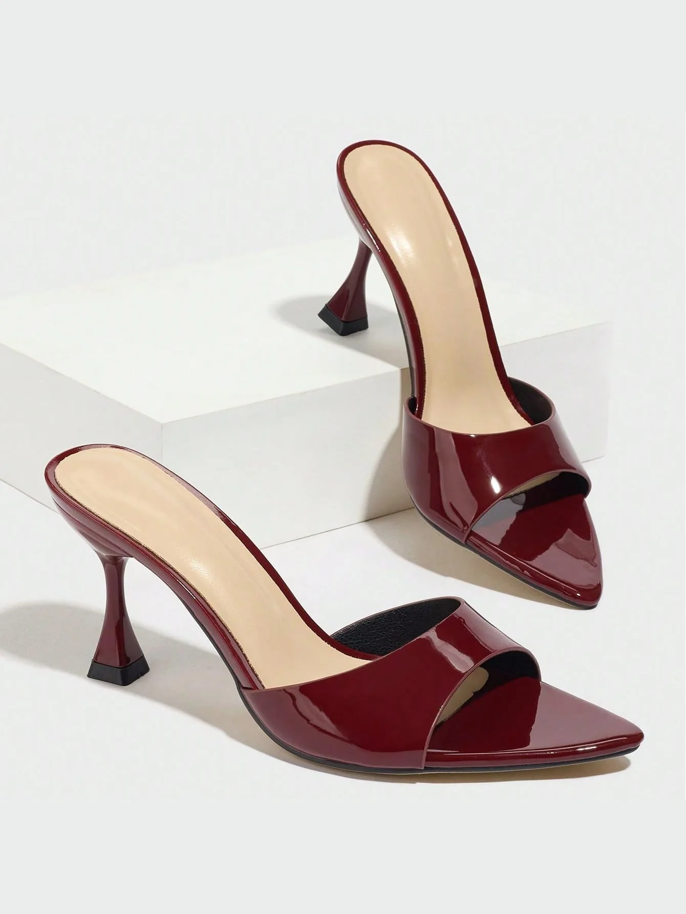 Embossed High-heeled Sandals - Image 4