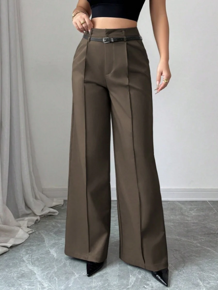 Straight-fit Suit Commuting Pocket Pants - Image 12