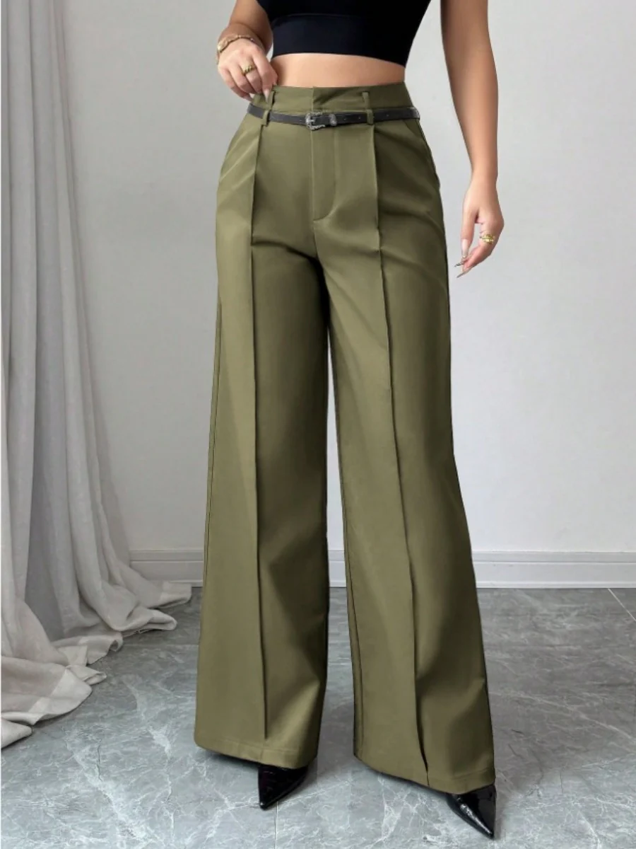 Straight-fit Suit Commuting Pocket Pants - Image 6