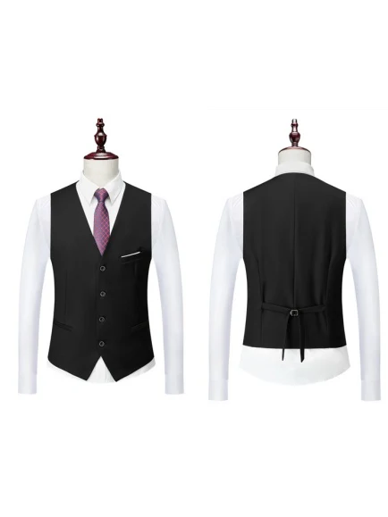 Slim-fit Business Suit Set 3-piece Sets - Image 12