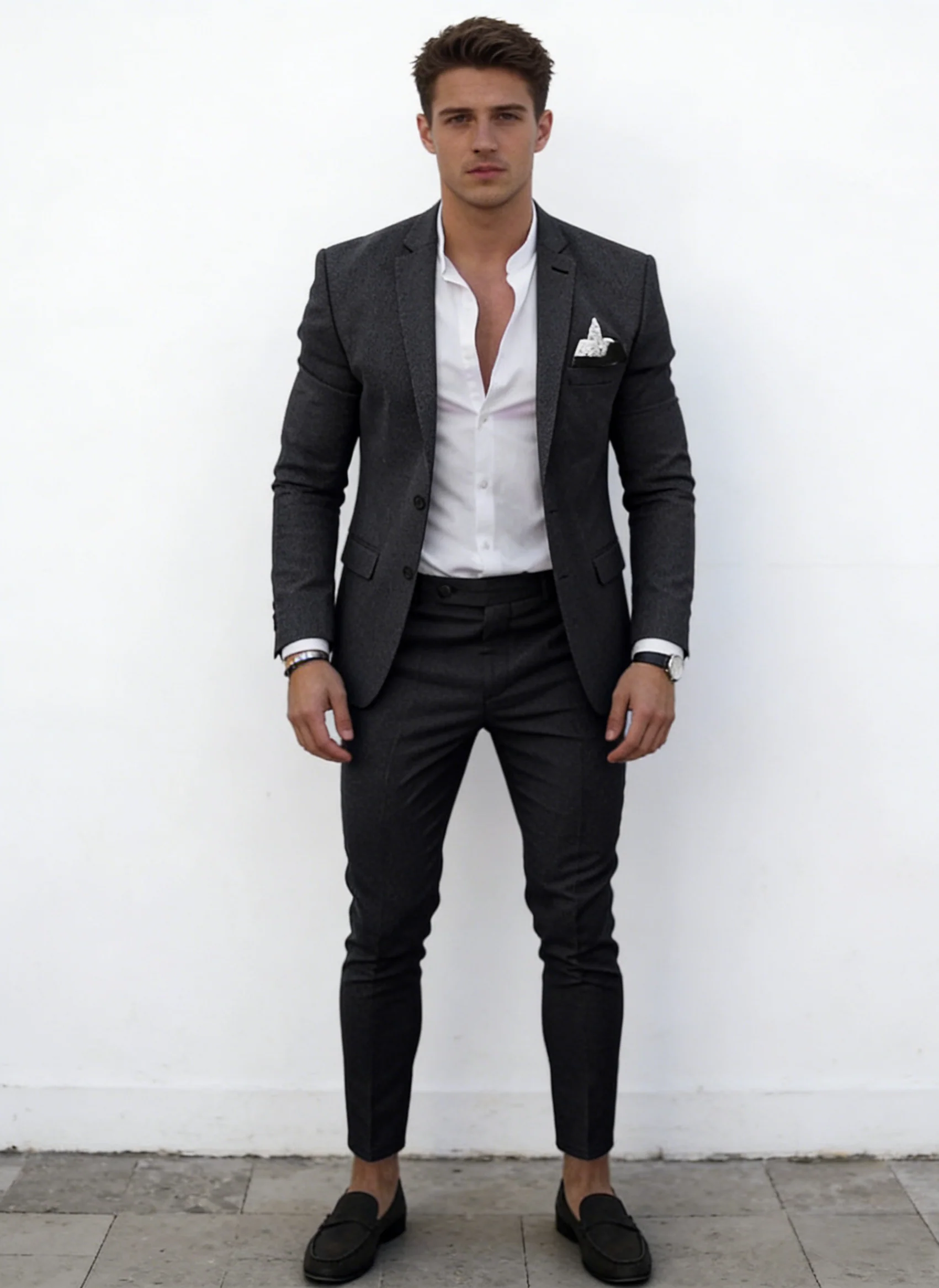 Flax Solid Color Suit Set 2-piece Sets - Image 5