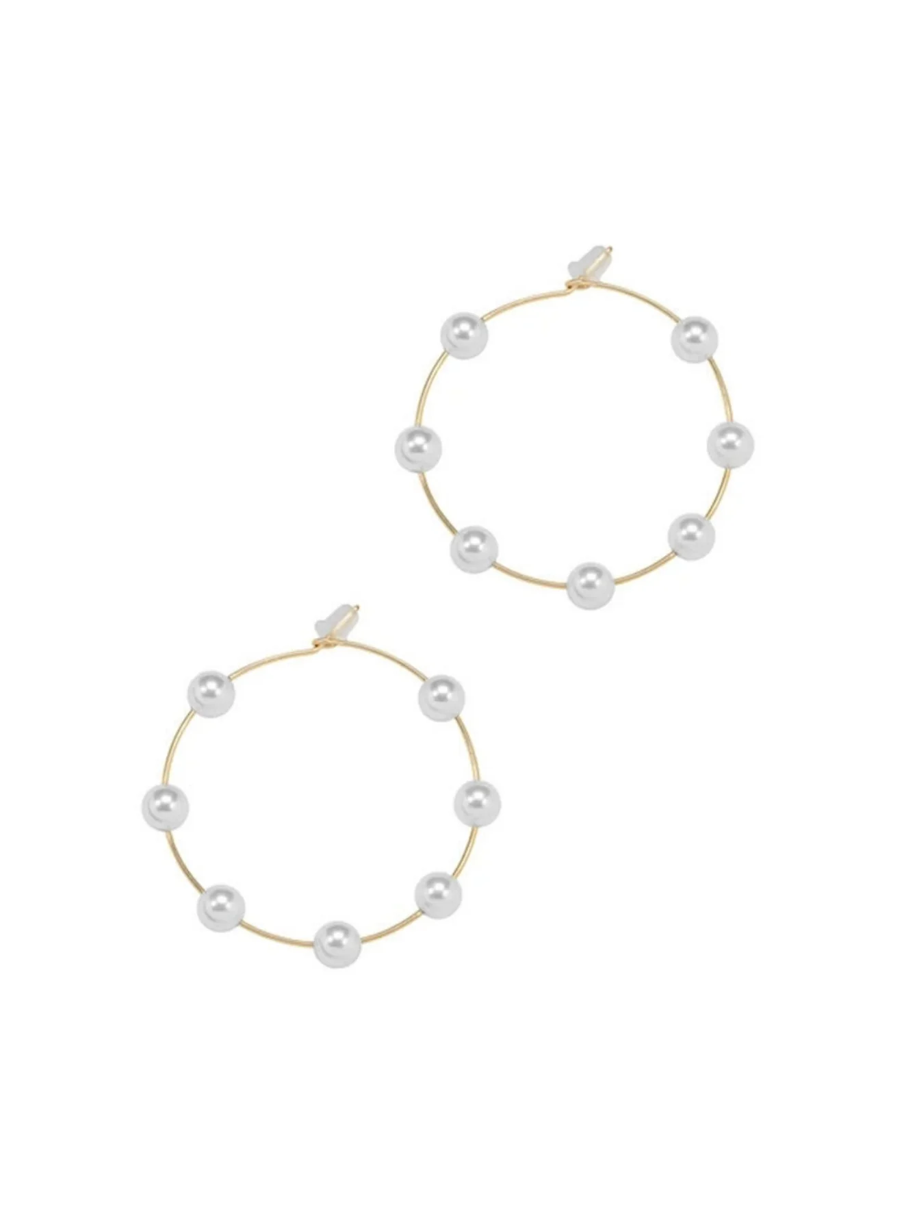 Exaggerated And Unique Round Pearl Earrings - Image 10