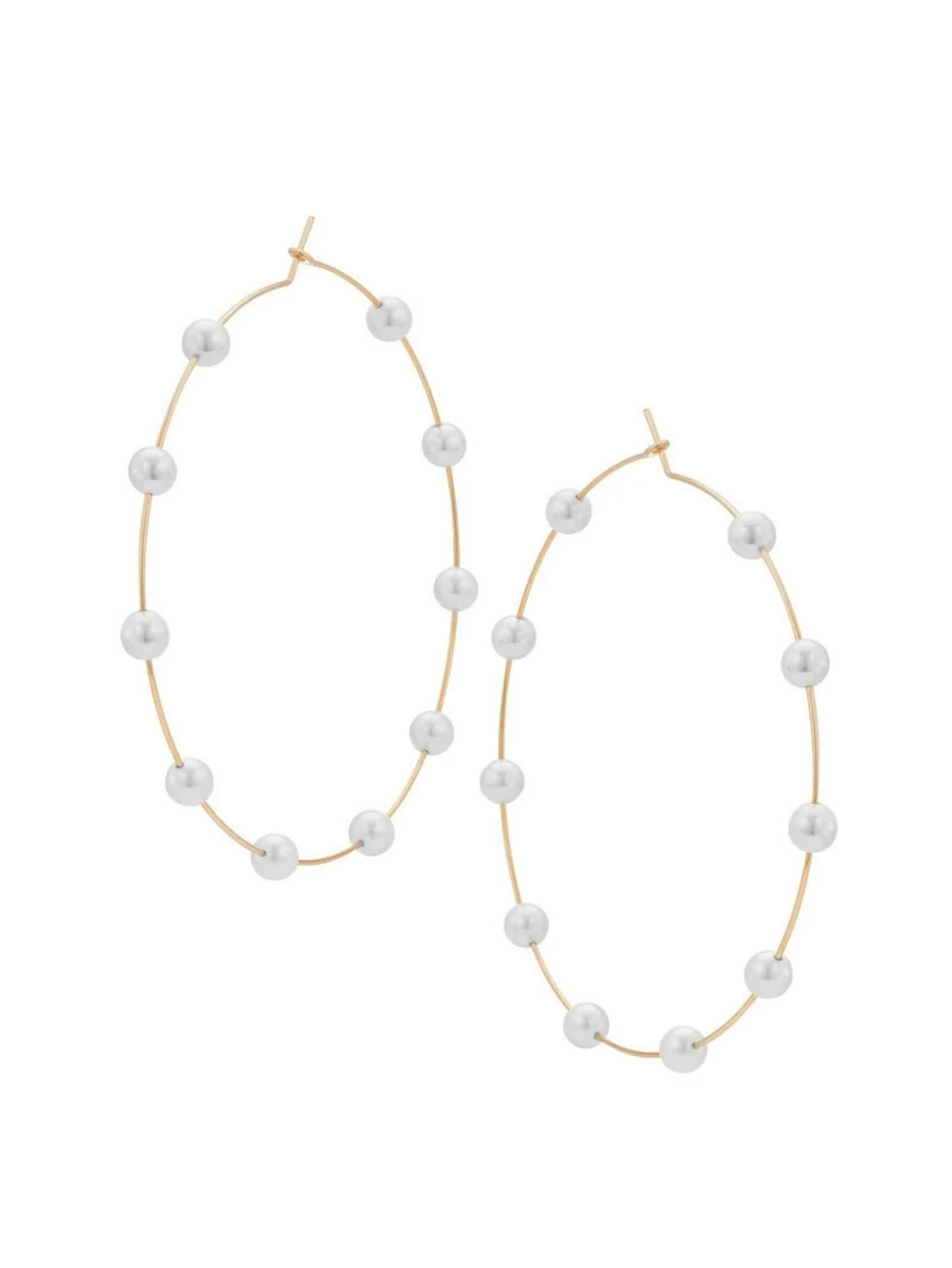 Exaggerated And Unique Round Pearl Earrings - Image 4