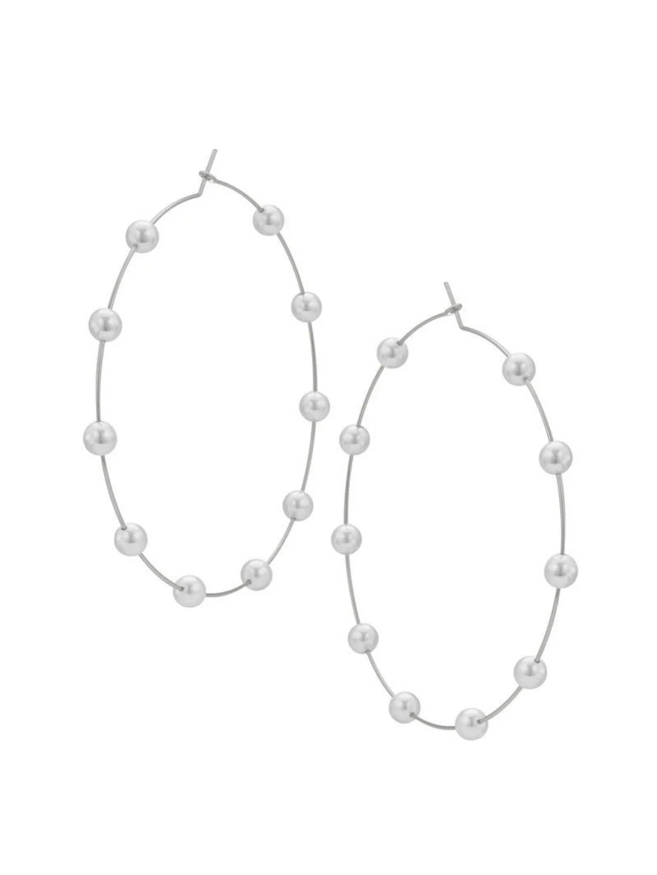 Exaggerated And Unique Round Pearl Earrings - Image 5