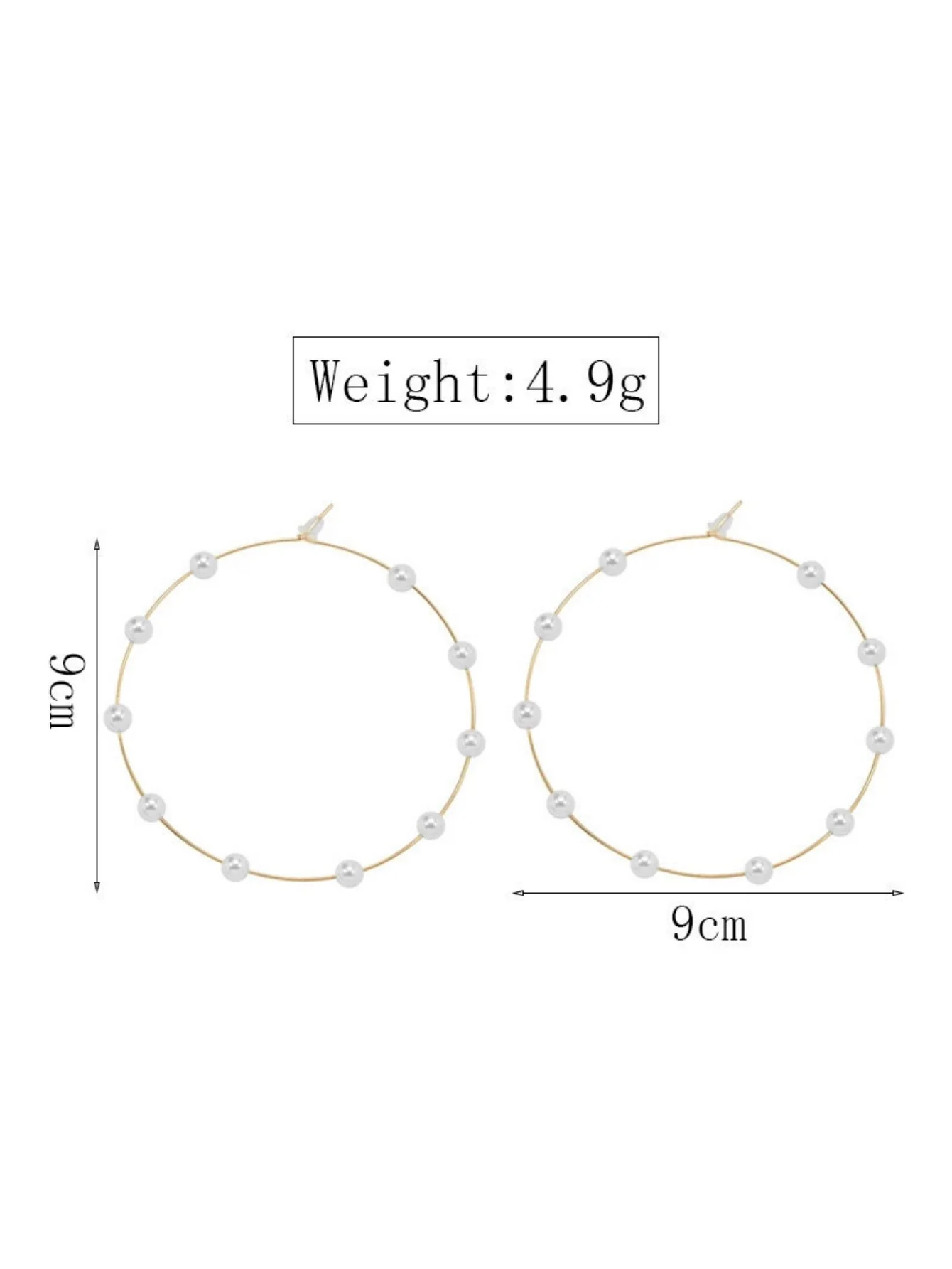 Exaggerated And Unique Round Pearl Earrings - Image 6