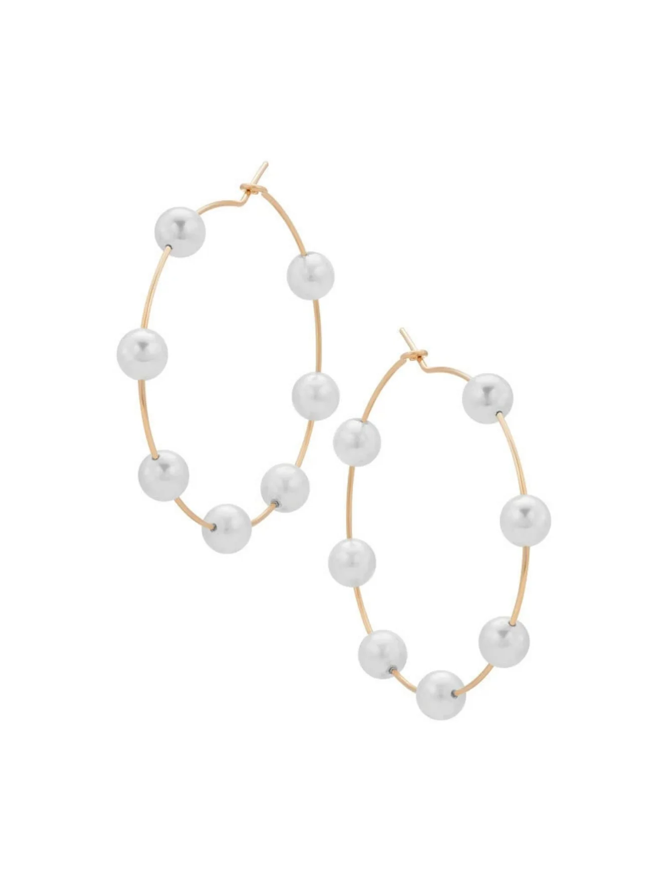Exaggerated And Unique Round Pearl Earrings - Image 7