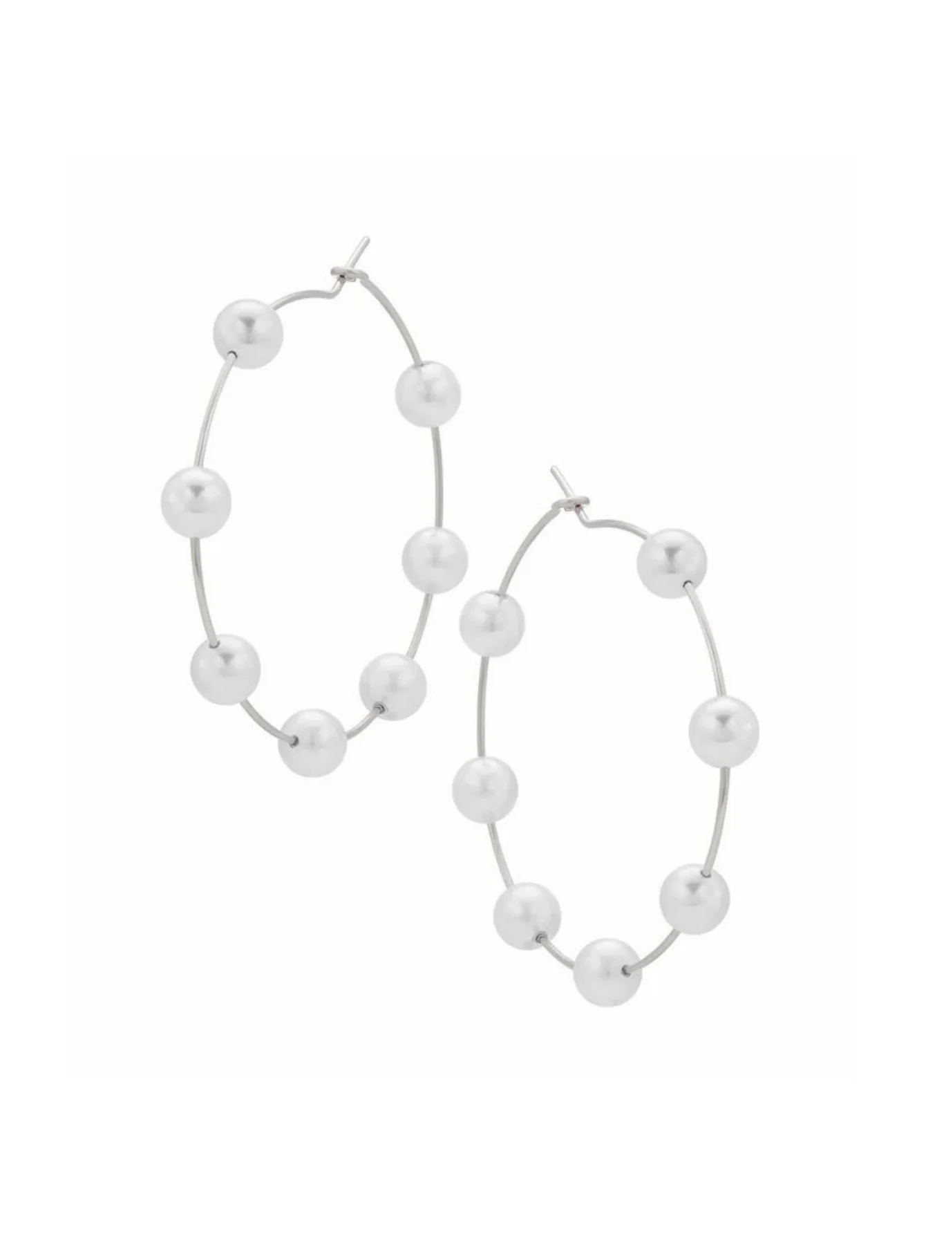 Exaggerated And Unique Round Pearl Earrings - Image 8