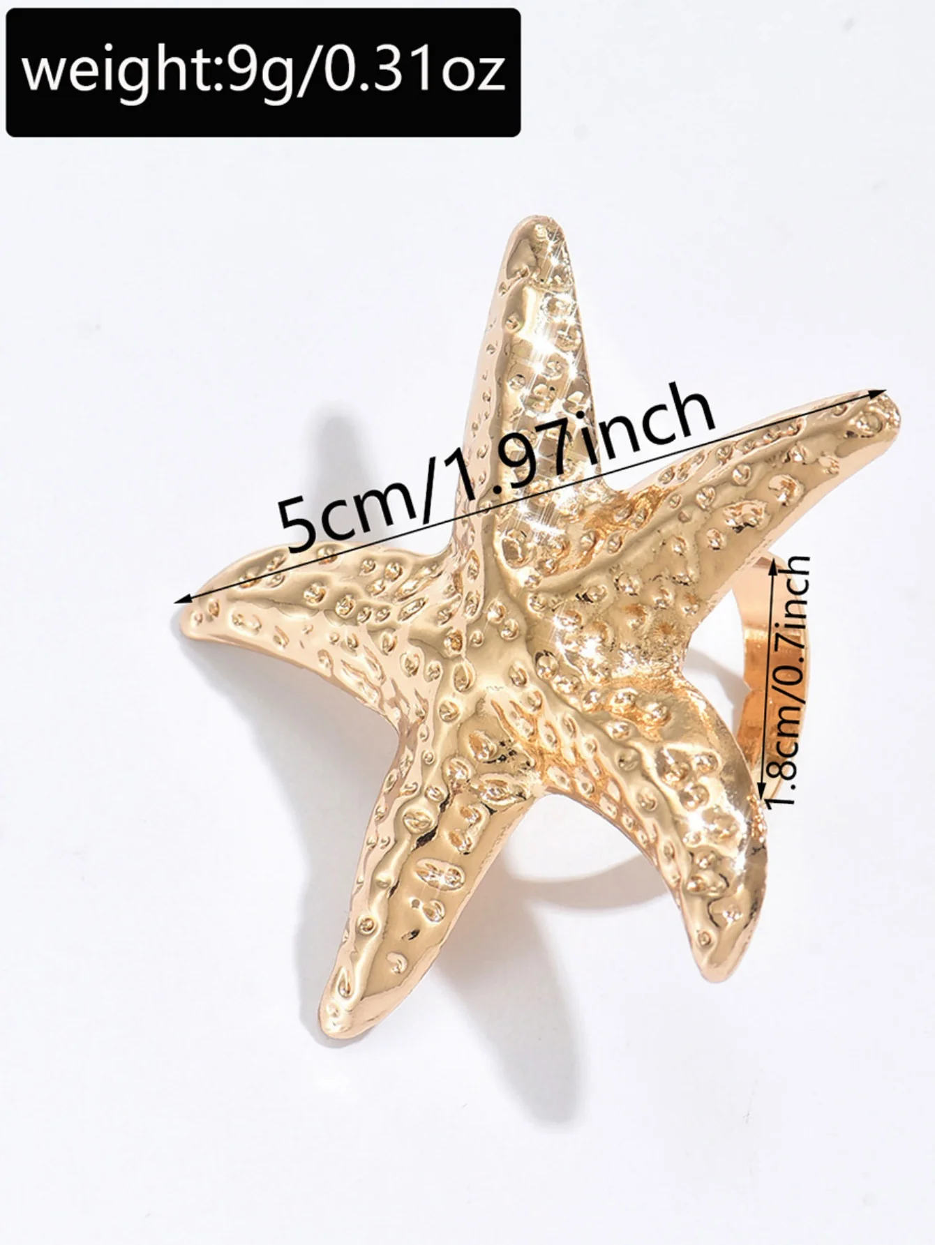 A Ring With An Exaggerated Design Inspired By Conch Shells And Starfish. - Image 14