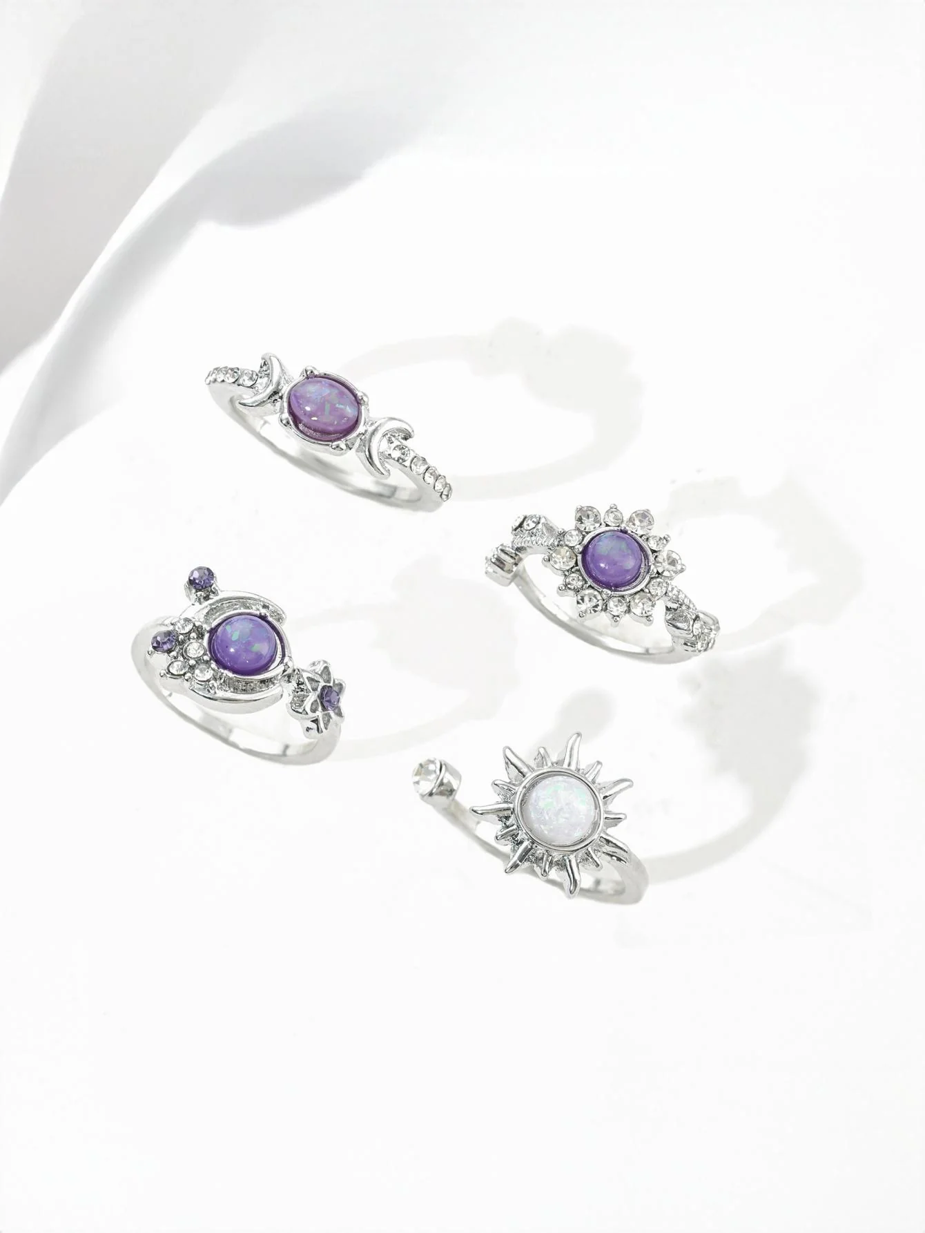 Colored Gemstone Ring Set - Image 8