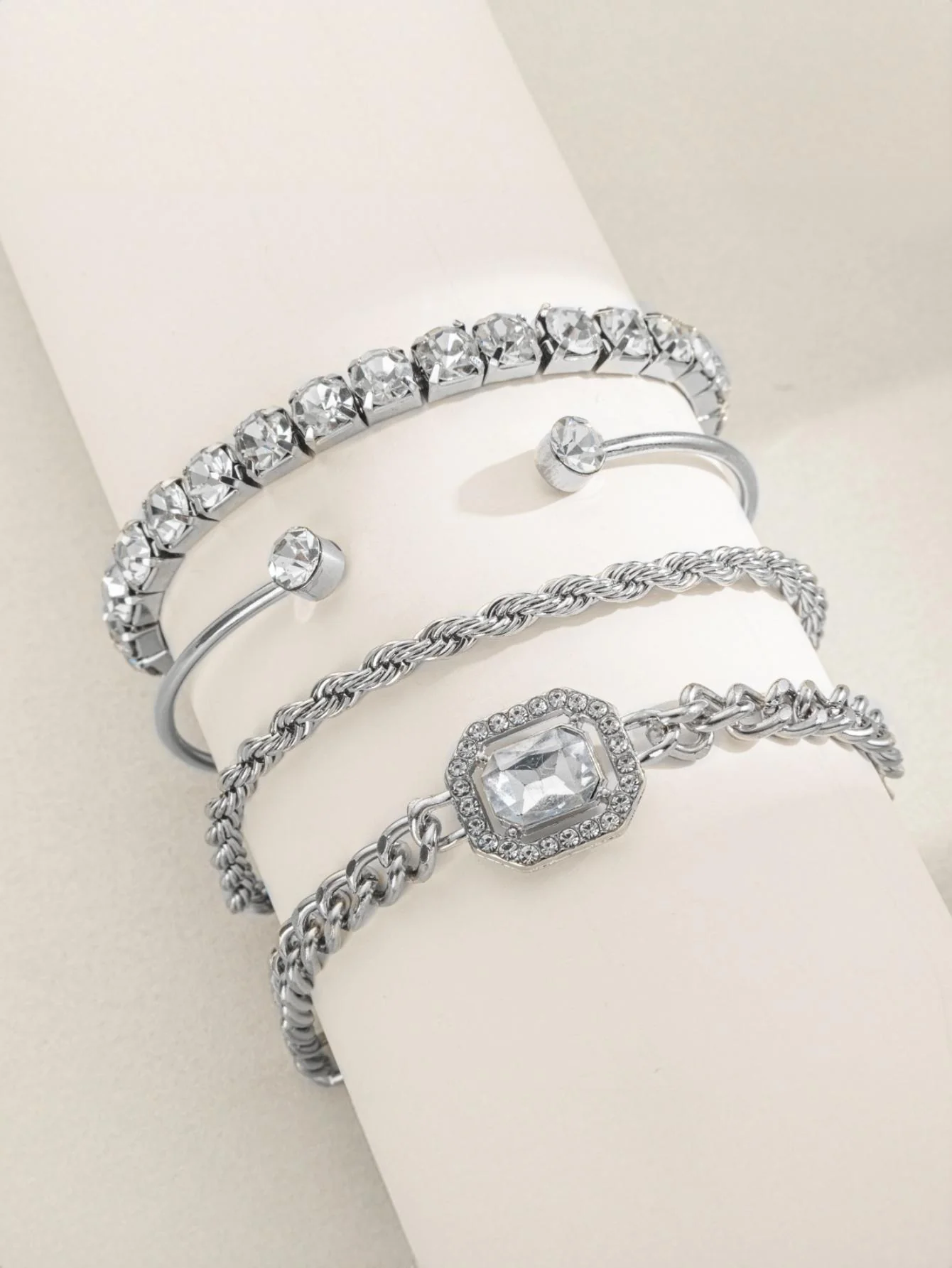 Diamond-encrusted Bracelet Set - Image 10
