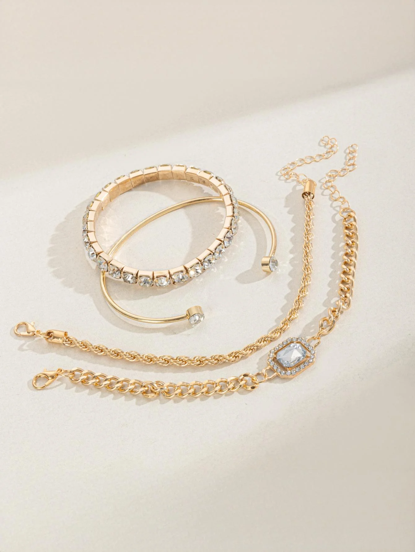 Diamond-encrusted Bracelet Set - Image 3