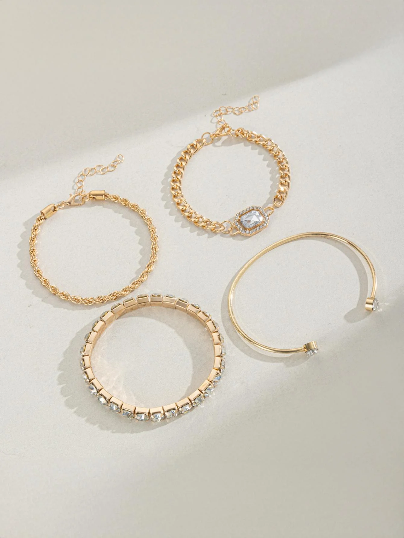 Diamond-encrusted Bracelet Set - Image 4